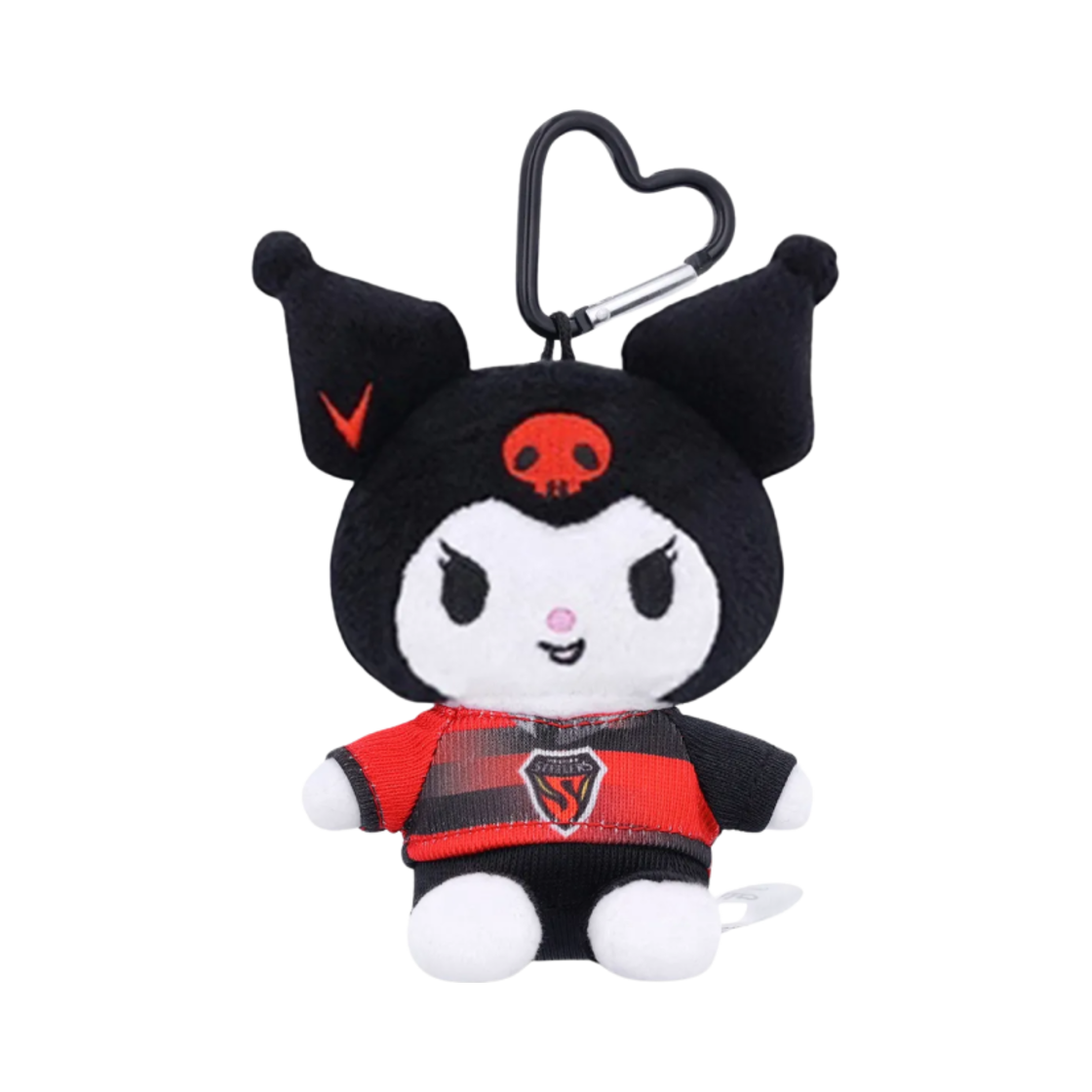K 리그 x 산리오 캐릭터즈 플러시 키링 쿠로미(K League x Sanrio Characters Plush Keyring Kuromi)