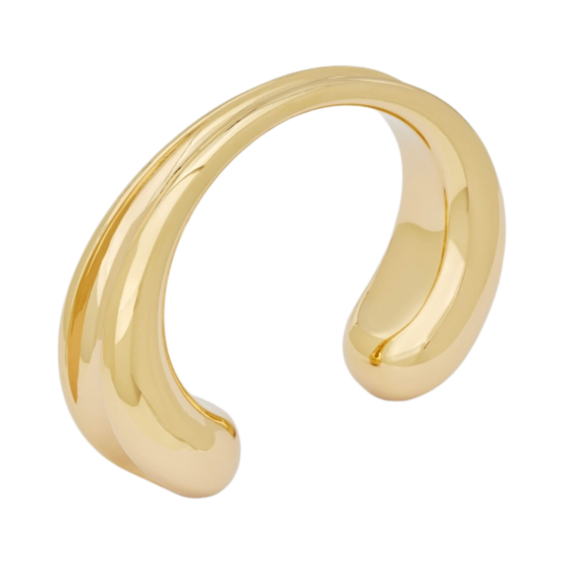 (W) 생로랑 본 브레이슬릿 메탈 페일 골드((W) Saint Laurent Bone Bracelet in Metal Pale Gold) - 1