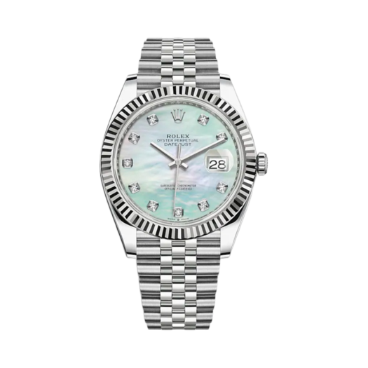 Rolex Datejust 41mm 126334 MoP Diamond-Set Jubilee