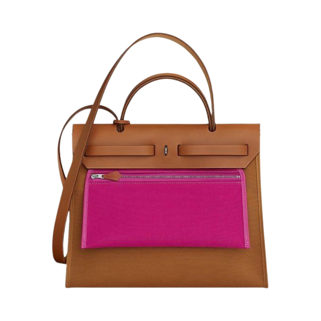 에르메스 에르백 집 31 백 셀리에 캔버스 & 팔라듐 하드웨어 듄 매그놀리아 포브(Hermes Herbag Zip 31 Bag Sellier Canvas & Palladium Dune Magnolia Fauve) - 3