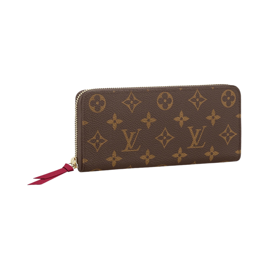 M60742 Louis Vuitton Clemence Wallet Monogram Fuchsia
