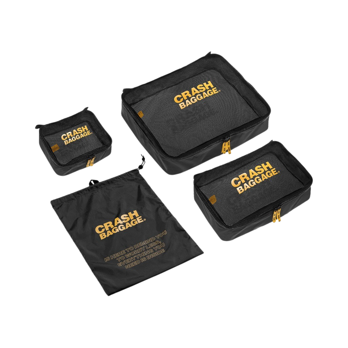 크래쉬배기지 이지 라이프 트래블 키트 파우치 블랙
