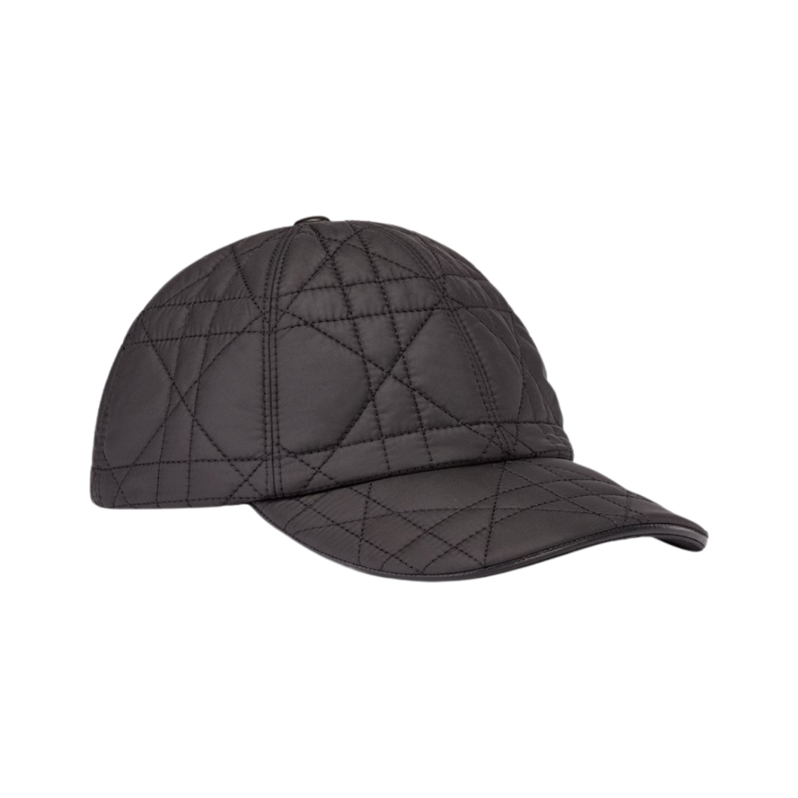 (W) 디올 D 플레이어 까나쥬 캡 퀼티드 테크니컬 태피터 블랙((W) Dior D Player Cannage Cap Quilted Technical Taffeta Black) - 1