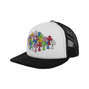 Chrome Hearts Multi Color Cross Mesh Trucker Hat Black White