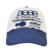 Aeae Web Logo Two Tone Ball Cap White Blue