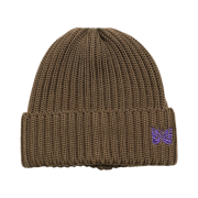 Needles Merino Wool Watch Cap Brown