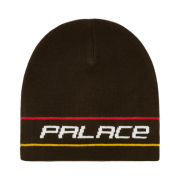 Palace Stripe Nein Cuff Beanie Brown - 25SS