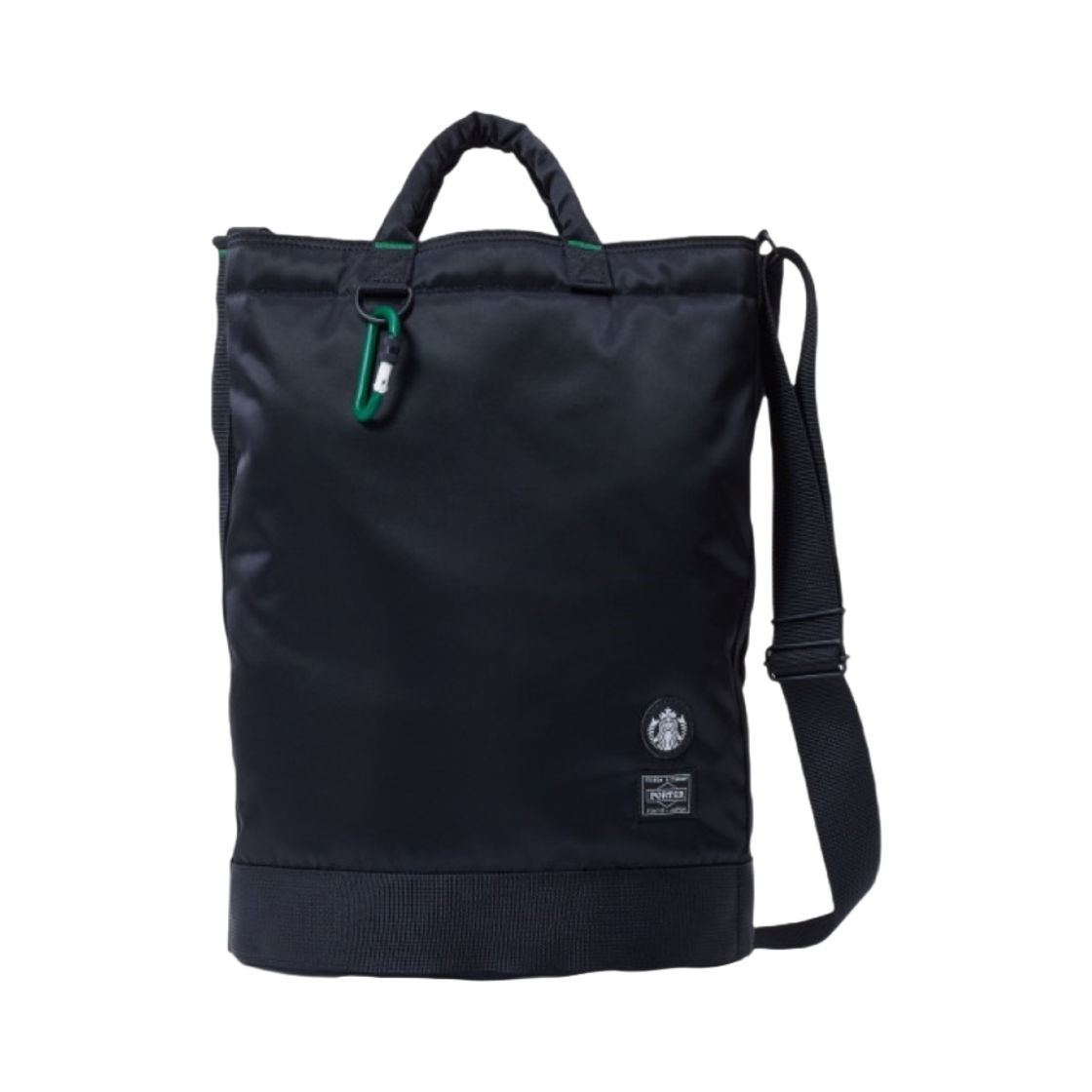 포터 x 스타벅스 커피 빈 쉐입 드럼백 블랙(Porter x Starbucks Coffee Bean Shape Drum Bag Black) - 1