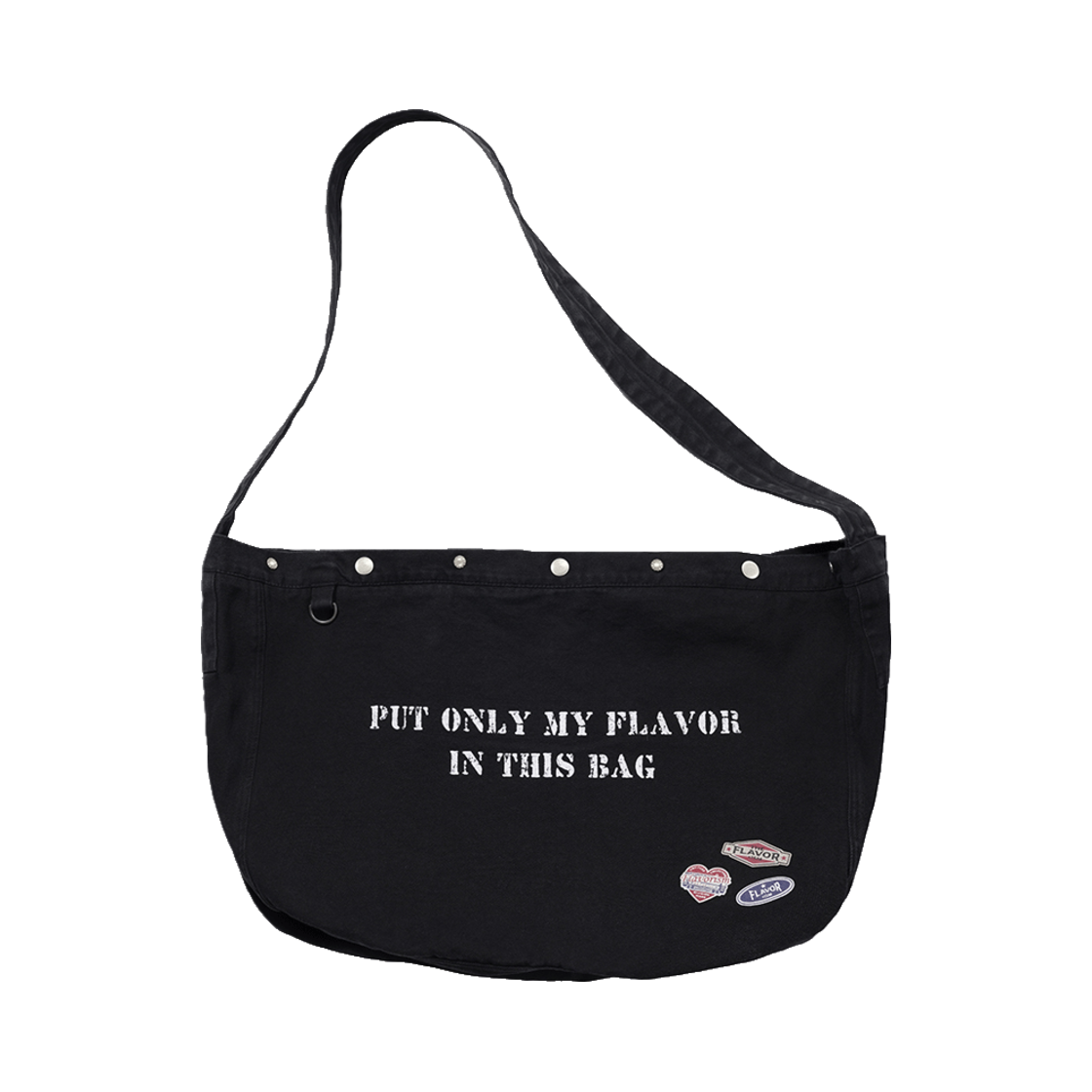 플레이버리즘 빈티지 뉴스페이퍼 백 블랙(Flavorism VTG Newspaper Bag Black)