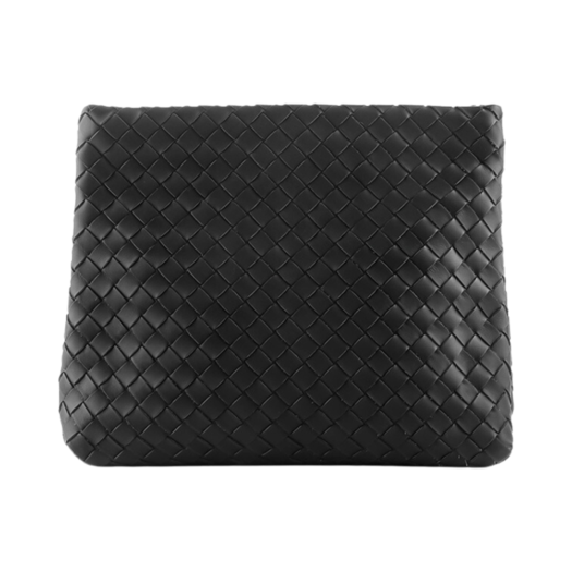 보테가 베네타 인트레치아토 스트랩 클러치 블랙 | Bottega