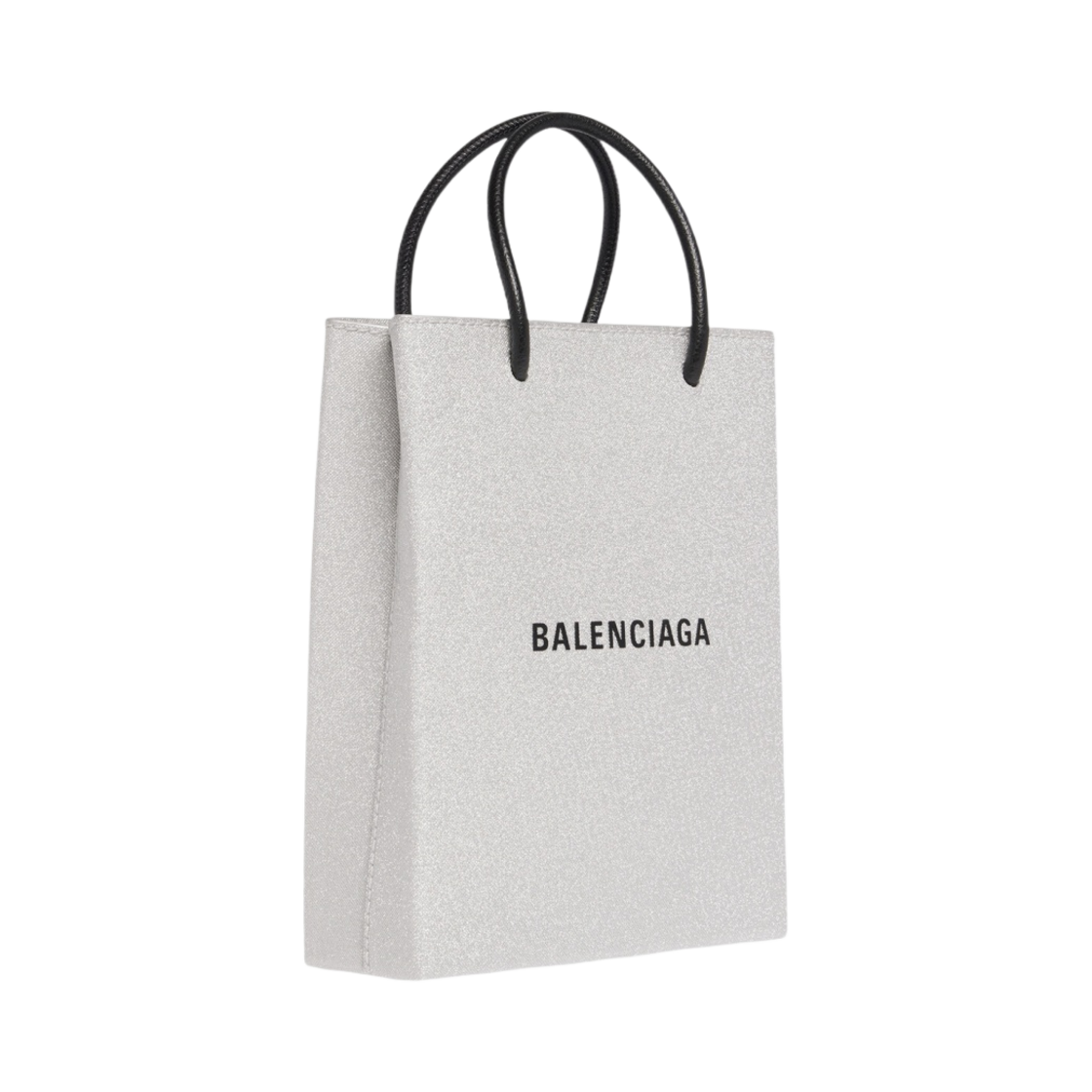 발렌시아가 스파클링 패브릭 라지 쇼핑백 실버(Balenciaga Large Shopping Bag in Sparkling Fabric Silver) - 2