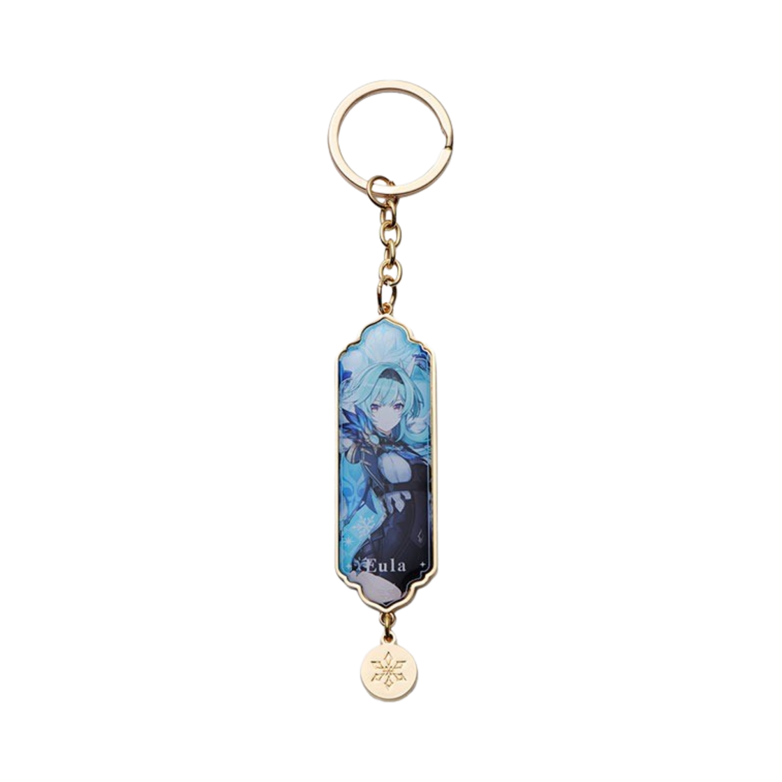 원신 금속 키체인 캐릭터 아트 테마 물보라의 춤 유라(Genshin Metal Keychain Character Art Theme Born of Ocean Swell Eula) - 1