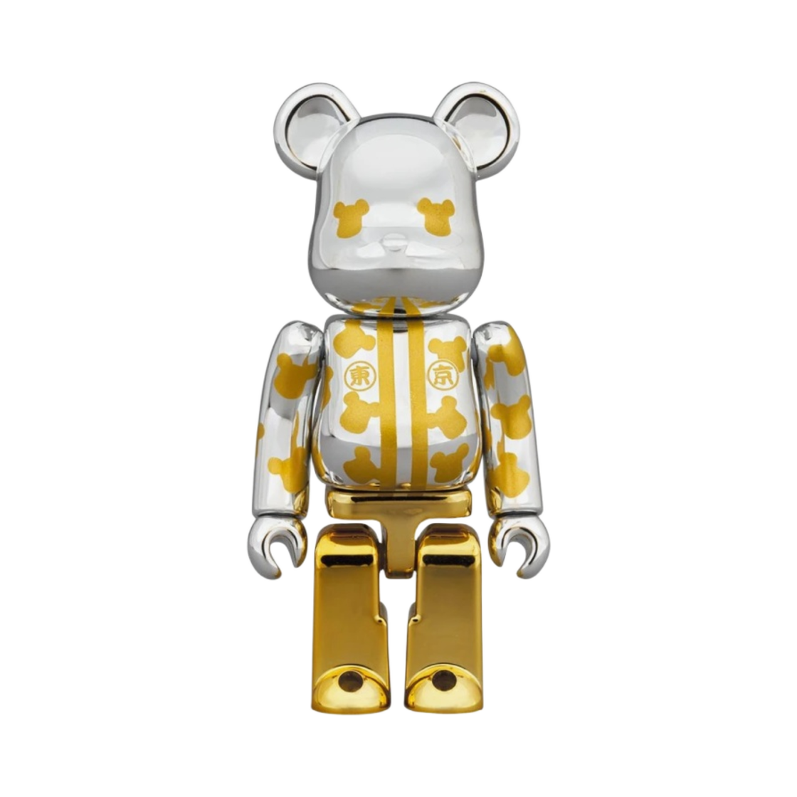 베어브릭 해피 도쿄 실버 도금 100% & 400% Set(Bearbrick Happy Tokyo Silver Plate 100% & 400% Set) - 2
