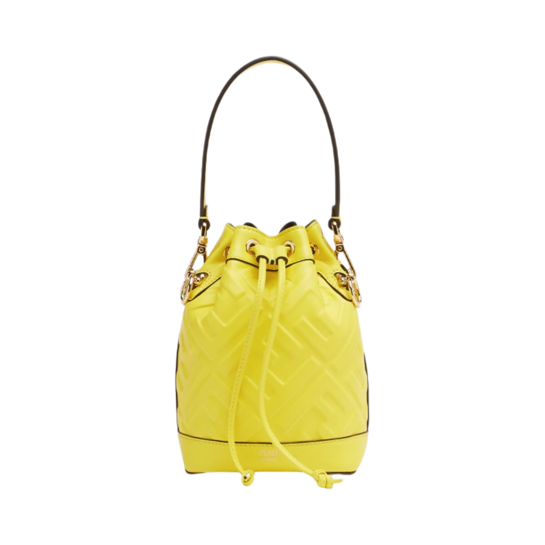 펜디 몬트레조 FF 모티프 레더 미니백 옐로우(Fendi Mon Tresor FF Motif Leather Mini Bag Yellow) - 1