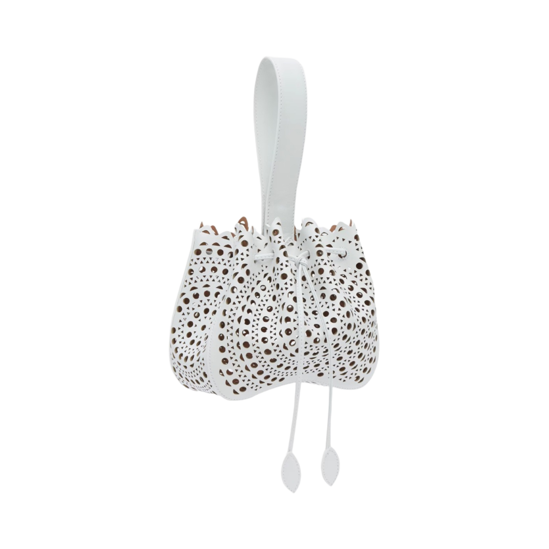 알라이아 뉴 비엔 럭스 카프스킨 로즈 마리 백 옵틱 화이트(Alaia Rose Marie Bag in New Vienne Lux Calfskin Optic White) - 2