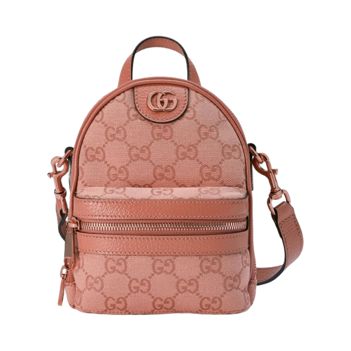 구찌 오피디아 미니 GG 숄더백 핑크 캔버스(Gucci Ophidia Mini GG Shoulder Bag Pink Canvas) - 1