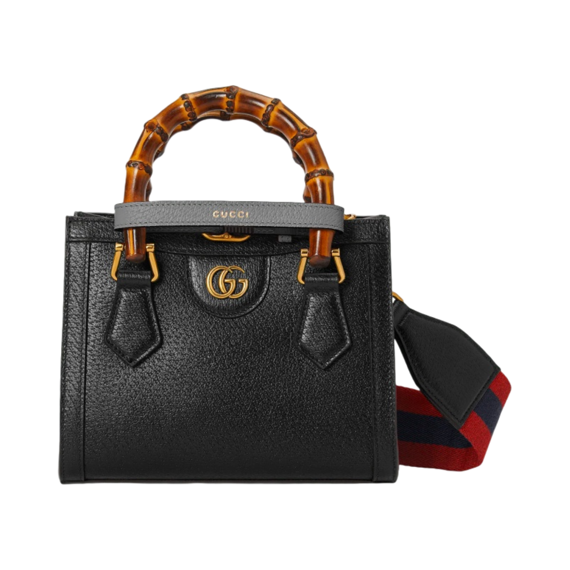 구찌 다이애나 미니 토트백 블랙 레더(Gucci Diana Mini Tote Bag Black Leather) - 1