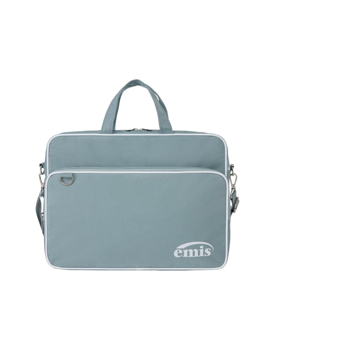 이미스 나일론 집업 포켓 메신저 백 스카이 블루(Emis Nylon Zip Pocket Messenger Bag Sky Blue) - 1