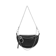 Charles & Keith Philomena Half-Moon Crossbody Bag Noir