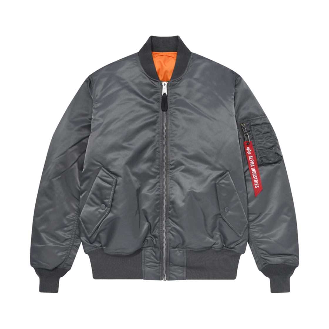 알파 인더스트리 MA-1 헤리티지 핏 플라이트 자켓 건메탈(ALPHA INDUSTRIES Ma-1 Heritage Fit Flight Jacket Gunmetal)