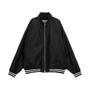 (W) Matin Kim Reversible Coating Track Jumper Black