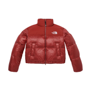 (W) The North Face White Label Novelty Nuptse Down Jacket Dark Red