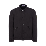 Stone Island 42522 Garment Dyed Crinkle Reps Polartec Nylon Shirts Jacket Black - 23SS
