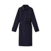(W) A.P.C. Greta Trench Dark Navy