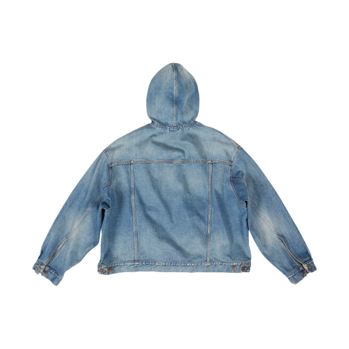 발렌시아가 풀오버 데님 자켓 블루(Balenciaga Pull-Over Denim Jacket Blue) - 2