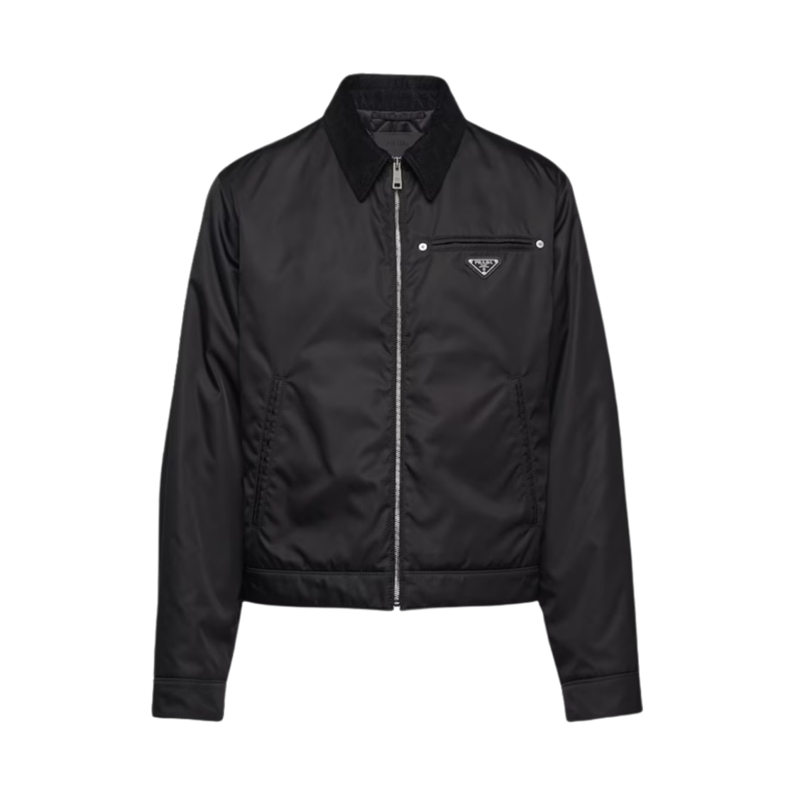 프라다 리나일론 블루종 자켓 블랙(Prada Re-Nylon Blouson Jacket Black) - 1