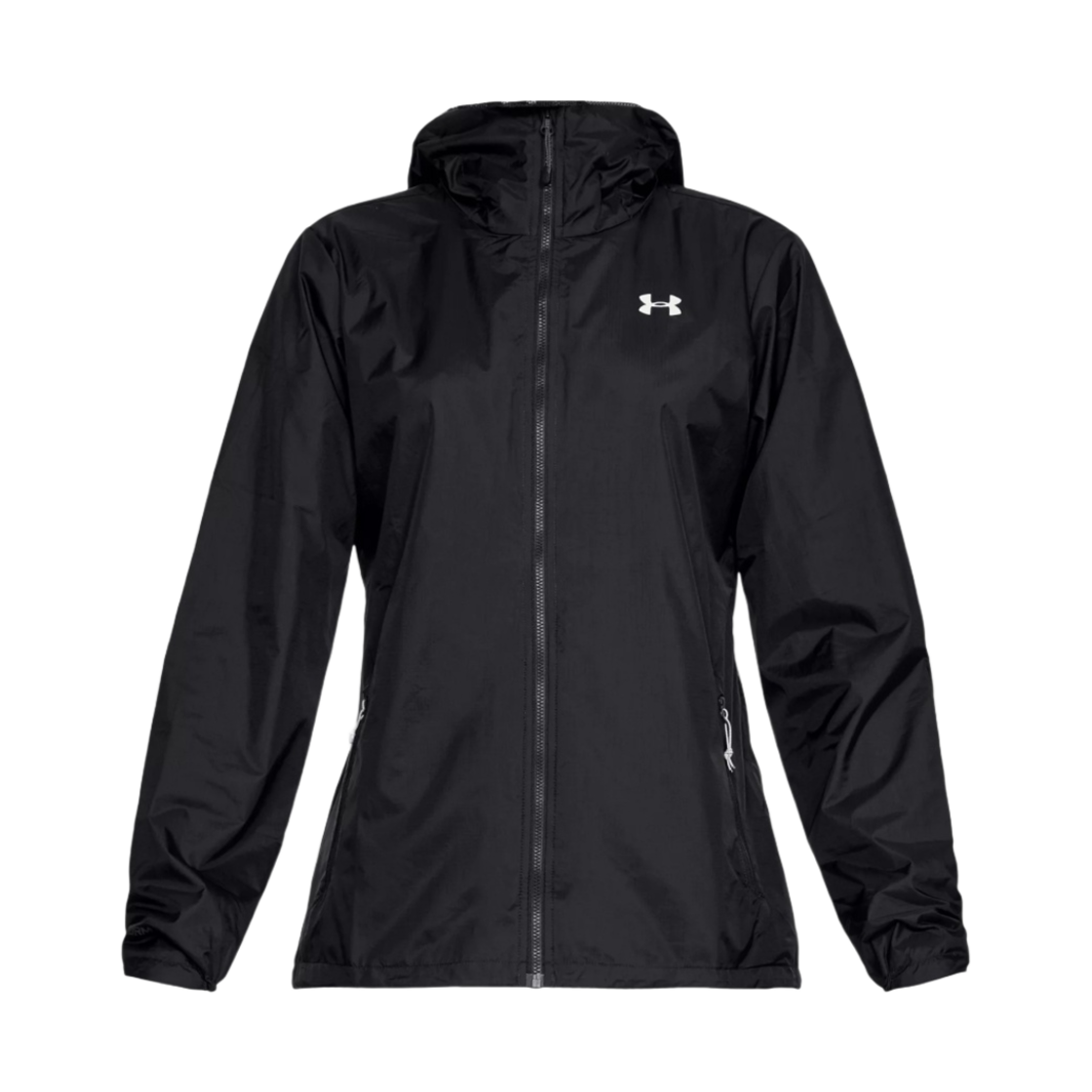1321443-001 (W) Under Armour UA Forefront Rain Jacket Black