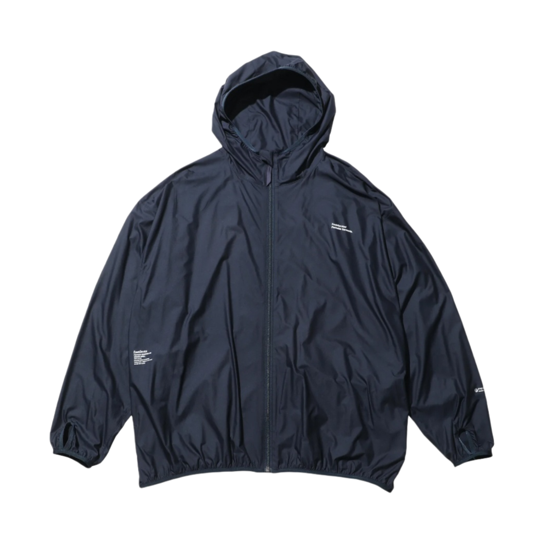 - Fresh Service Pertex Quantum Air Packable Hooded Shell Jacket Navy