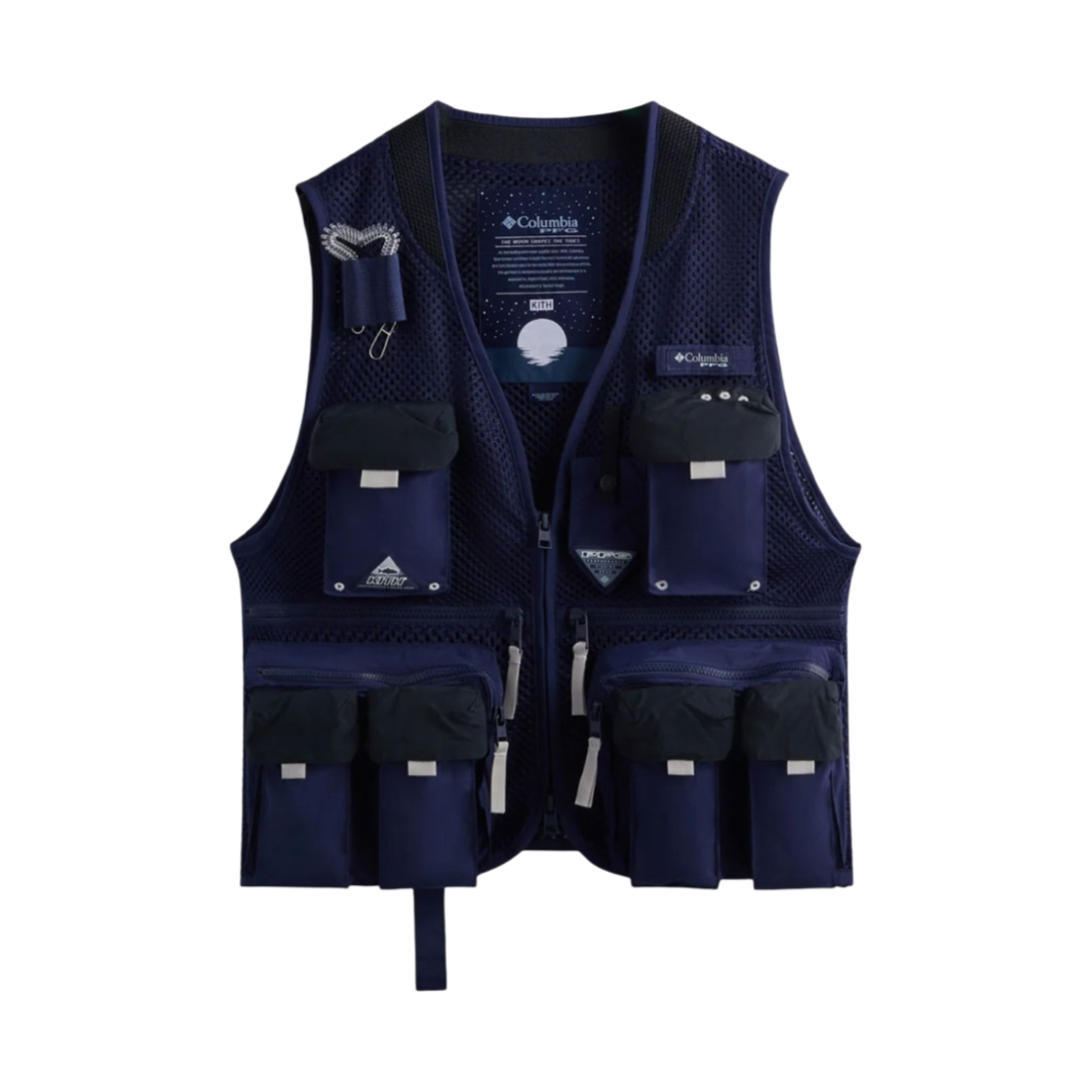 키스 x 콜롬비아 PFG 쿨 크리크 베스트 익스트림 미드나잇(Kith x Columbia PFG Cool Creek Vest Extreme Midnight) - 1