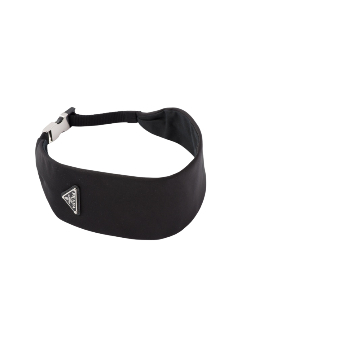 (W) 프라다 리나일론 헤드밴드 블랙((W) Prada Re-Nylon Headband Black) - 3