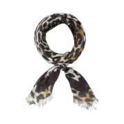 (W) Ganni Printed Scarf Leopard