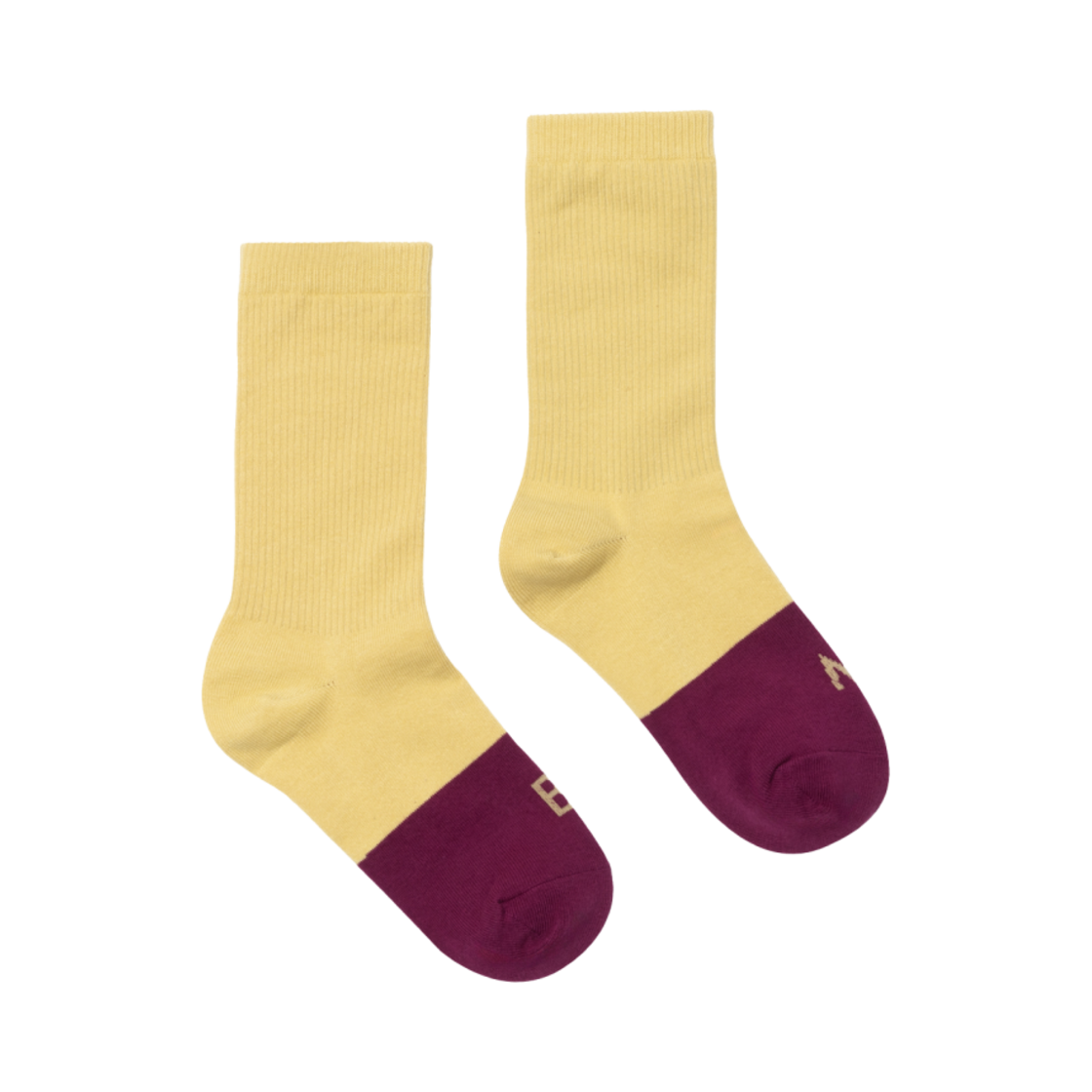 부디 무드라 투톤 앵클 삭스 옐로우 멀티(Budhi Mudra Two-Tone Ankle Socks Yellow Multi)