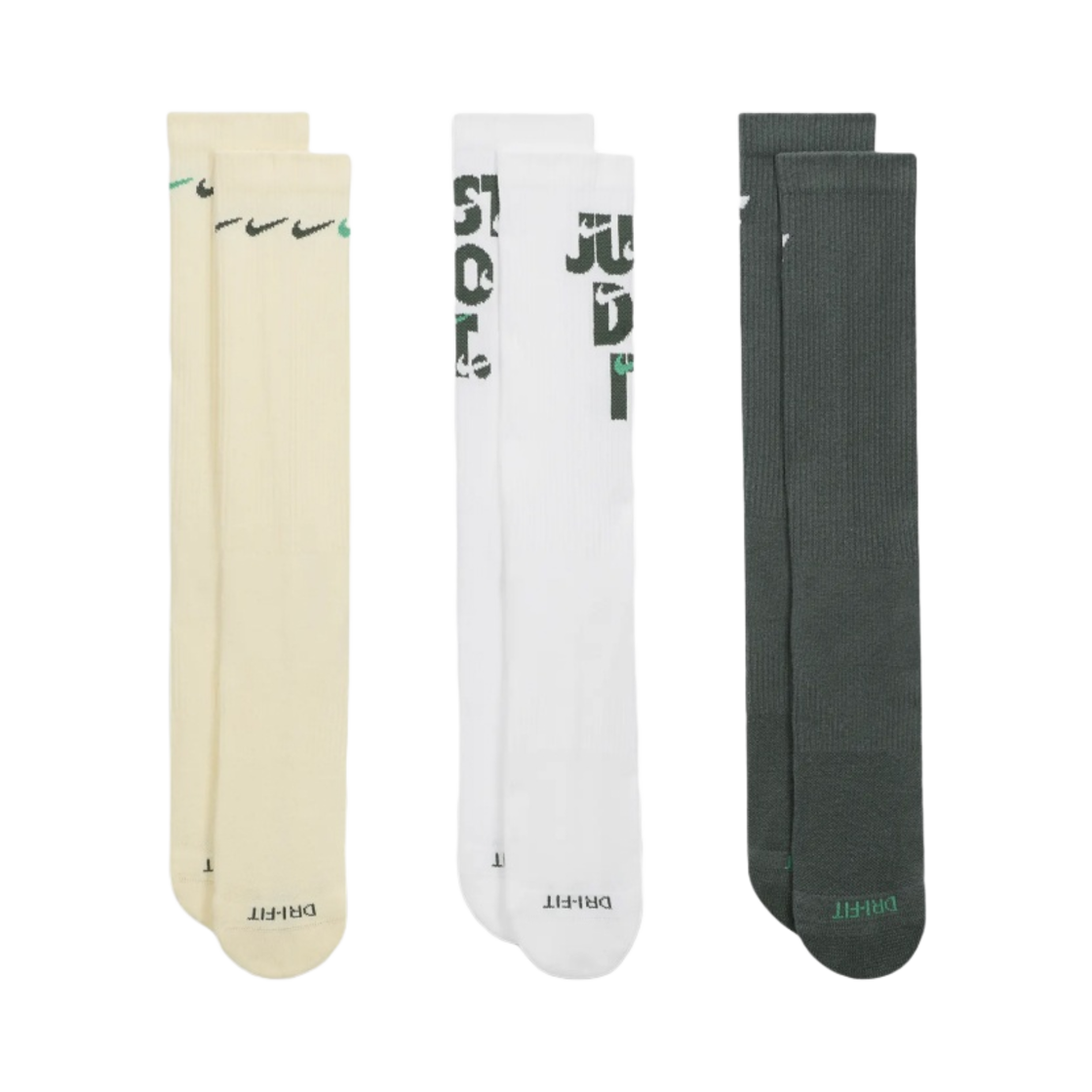 나이키 에브리데이 플러스 쿠션드 크루 삭스 멀티 컬러 (3개입/국내 정식 발매 제품)(Nike Everyday Plus Cushioned Crew Socks Multi Color (3 Pack/Korean Ver.))