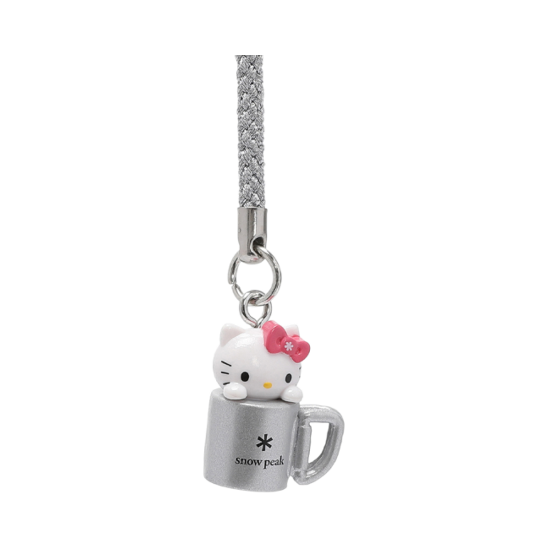 스노우 피크 x 헬로 키티 피규어 키링 머그 화이트(Snow Peak x Hello Kitty Figure Keying Mug White)
