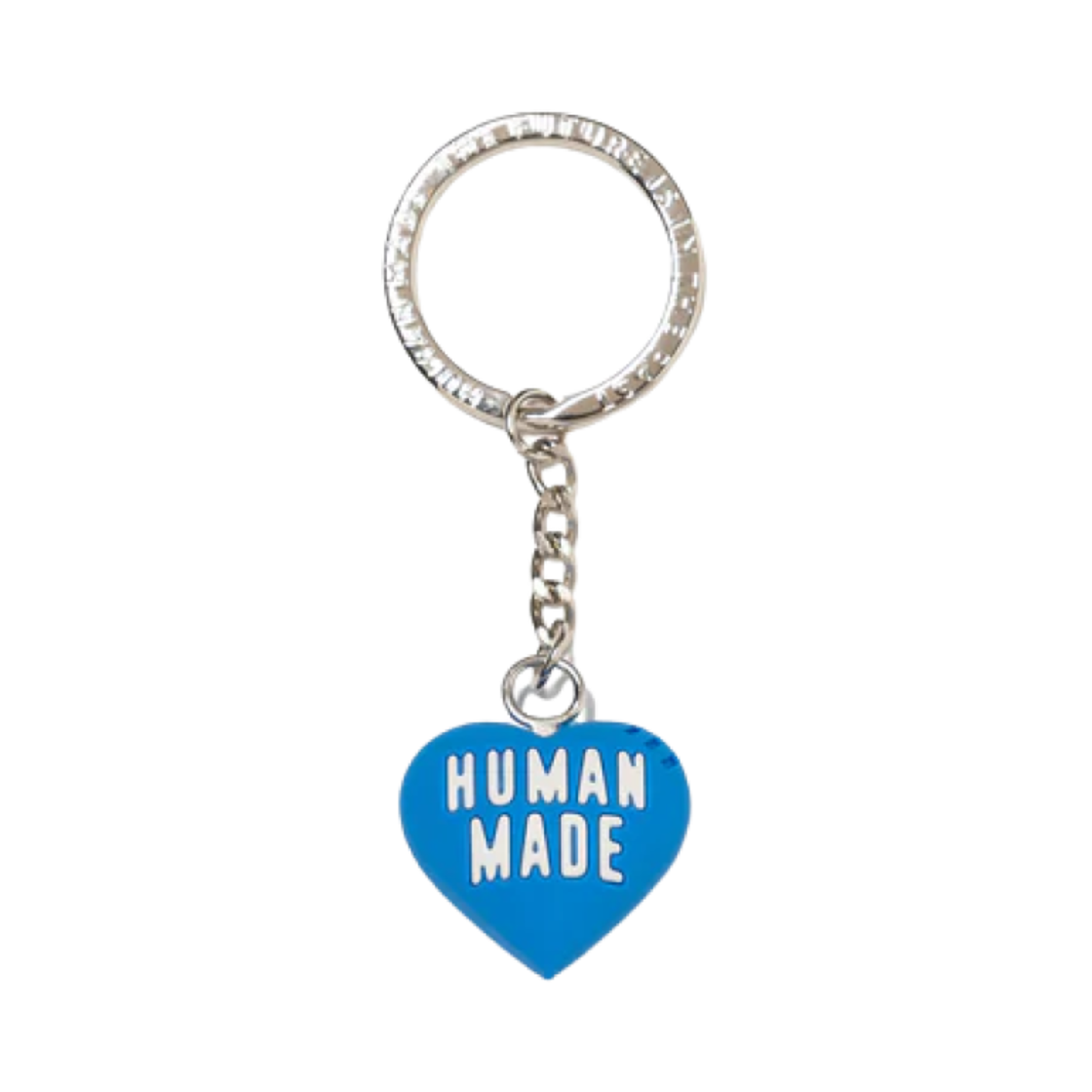 HM27GD096/HM29GD154 Human Made Heart Rubber Key Chain Blue