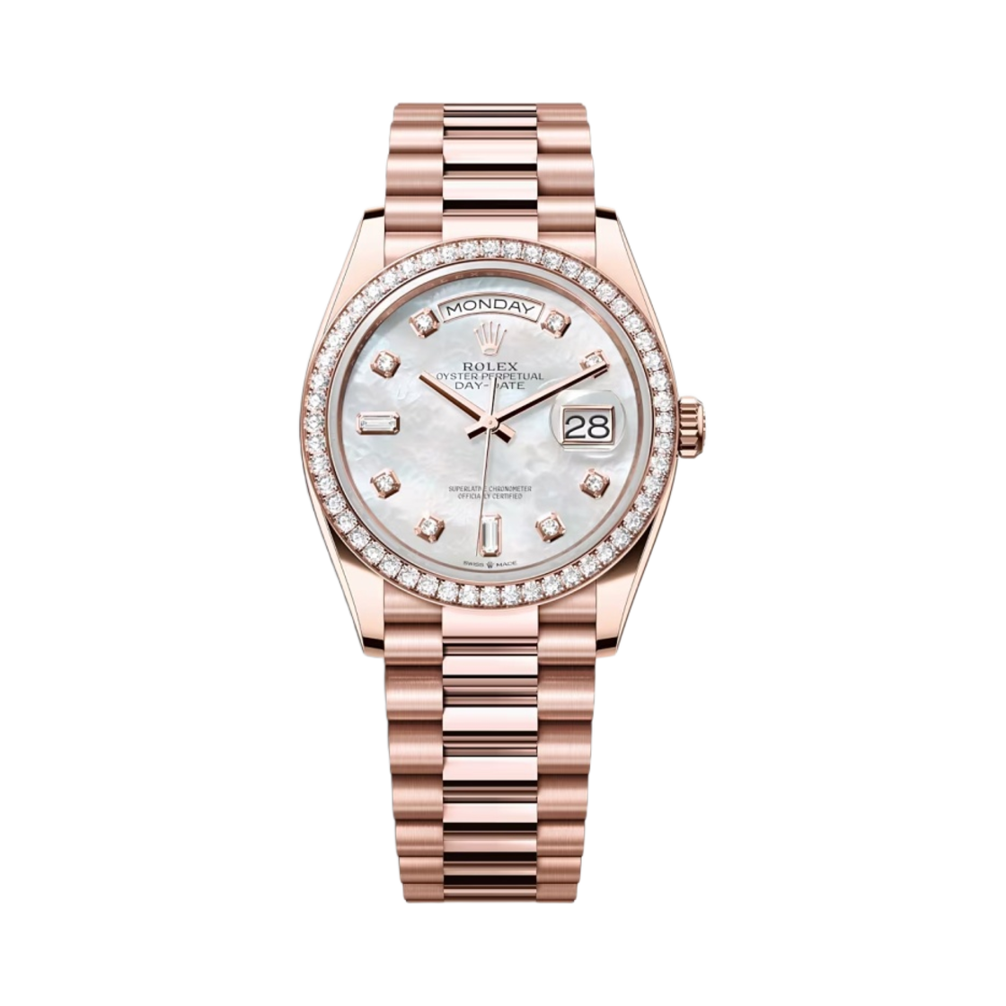 롤렉스 데이데이트 36mm 128345RBR 진주 자개 다이아 셋팅 프레지던트(Rolex Day-Date 36mm 128345RBR MoP Diamond-Set President) - 1