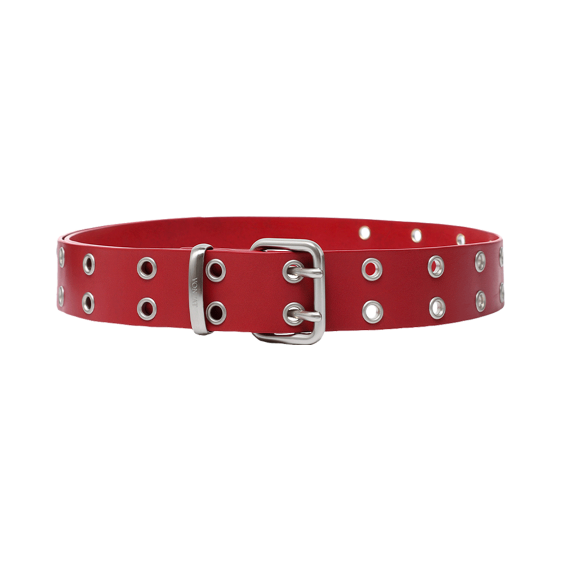 HVQSAAA802RDA Vonvat Half Eyelet Belt Red