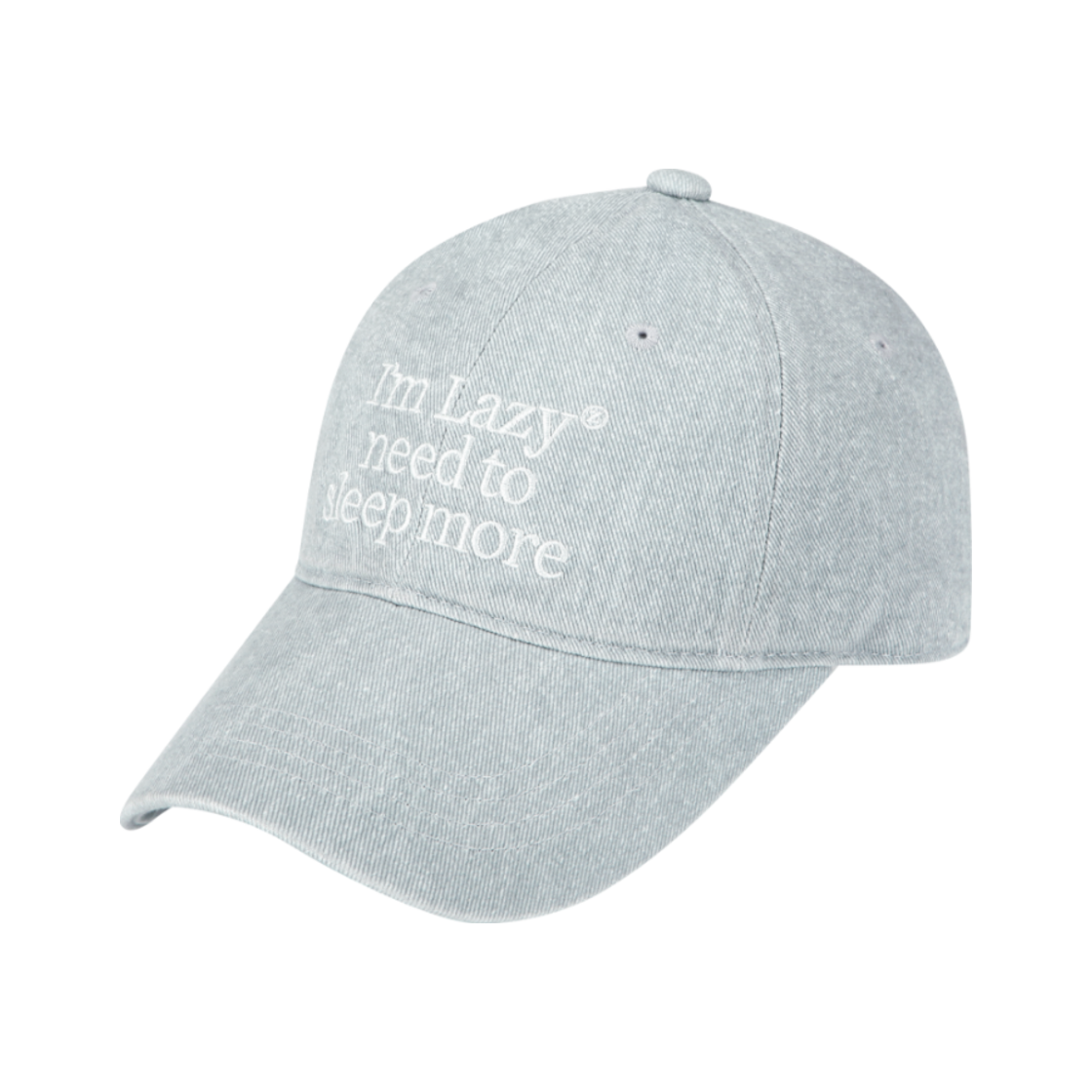 레이지지 슬립모어 워싱 볼캡 스모크 그레이(Lazyz Sleep More Washing Ball Cap Pigment Smoke)
