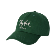 TONY HAWK Sign Logo Cotton Ball Cap Green