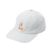 Maison Kitsune Chillax Fox 6P Cap Blue Stripe