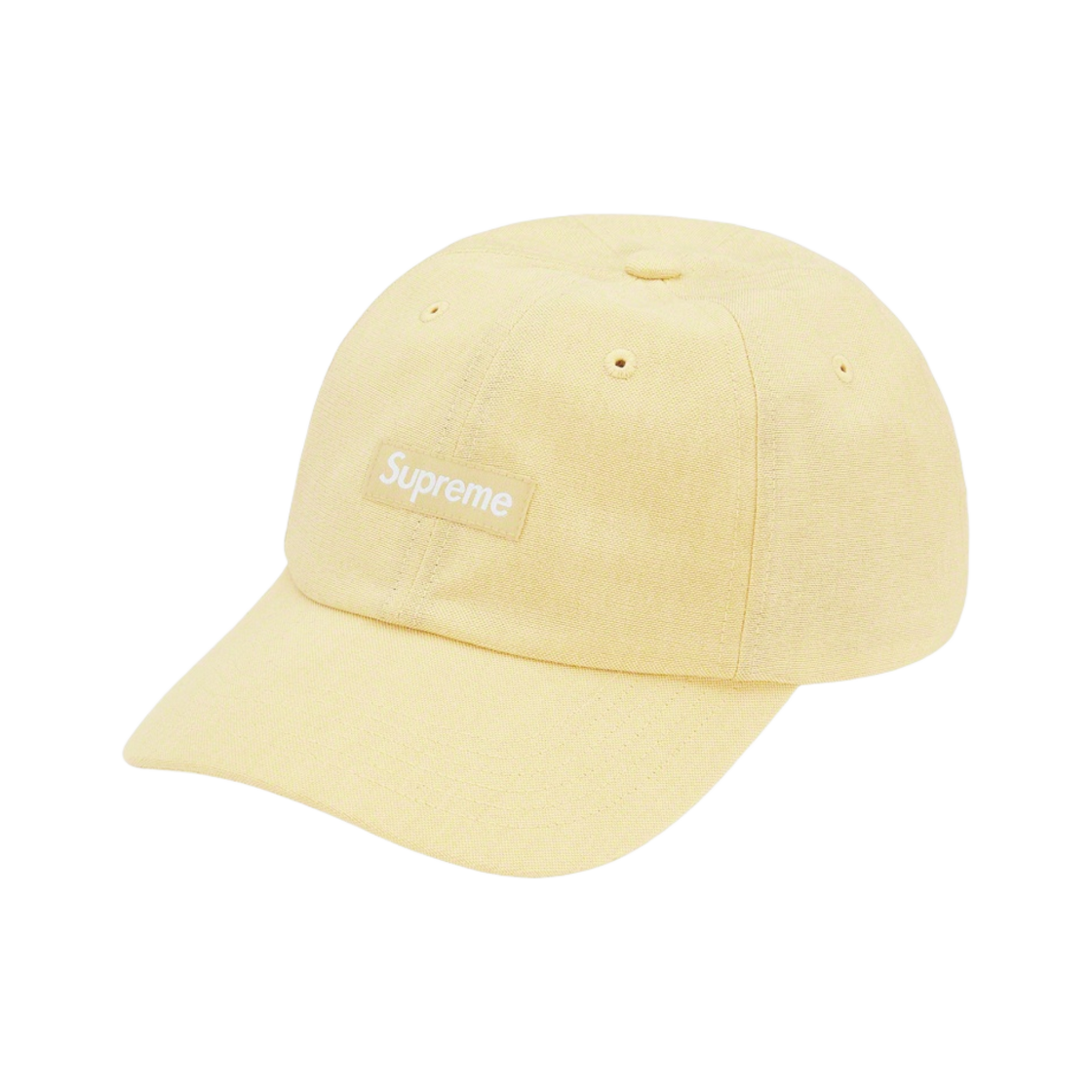 슈프림 브러쉬드 코듀라 스몰 박스 6-패널 캡 페일 옐로우 - 22FW(Supreme Brushed Cordura Small Box 6-Panel Pale Yellow - 22FW) - 1