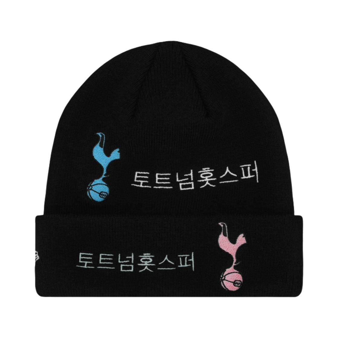 뉴에라 x 토트넘 홋스퍼 FC 코리아 커프 니트 비니 블랙(New Era x Tottenham Hotspur FC Korea Cuff Knit Beanie Black) - 2