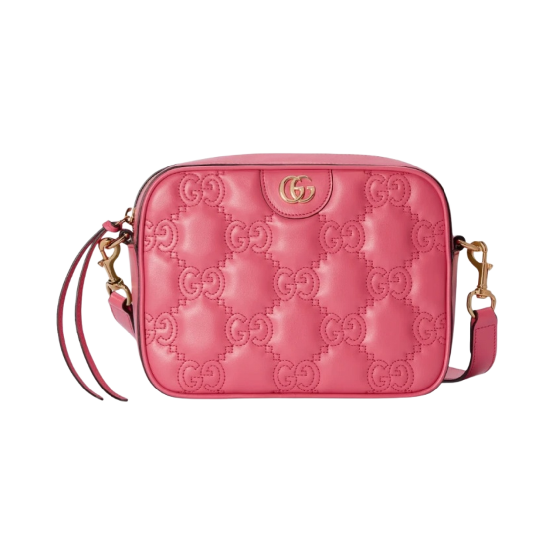 구찌 GG 마틀라세 스몰 백 핑크 레더(Gucci GG Matelasse Small Bag Pink Leather) - 1