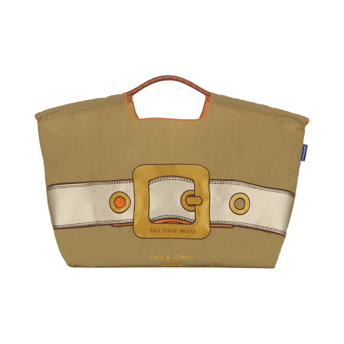 볼 앤 체인 산 히데아키 버클 에코백 L 베이지(Ball & Chain San Hideaki Buckle Eco Bag L Beige)