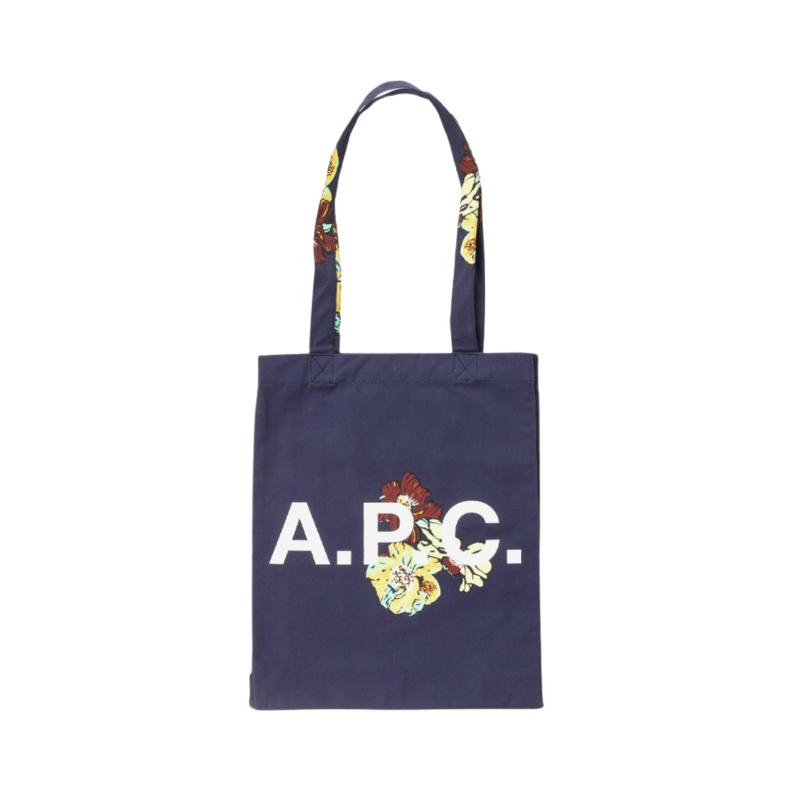 아페쎄 루 토트백 플라워 프린트 다크 네이비(A.P.C. Lou Tote Bag Flower Print Dark Navy)