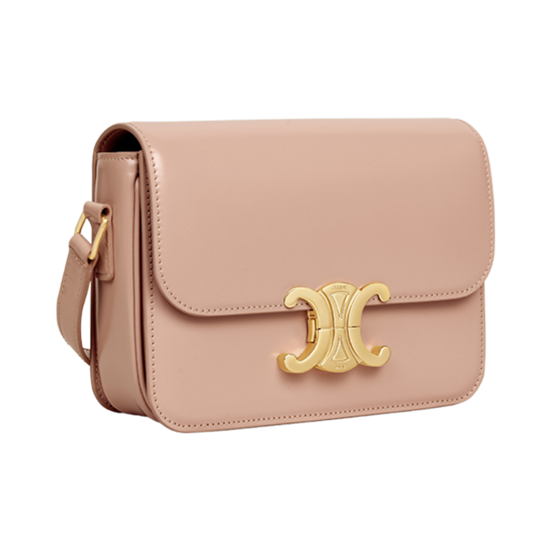 셀린느 틴 트리옹프 백 샤이니 카프스킨 소프트 피치(Celine Teen Triomphe Bag in Shiny Calfskin Soft Peach) - 2